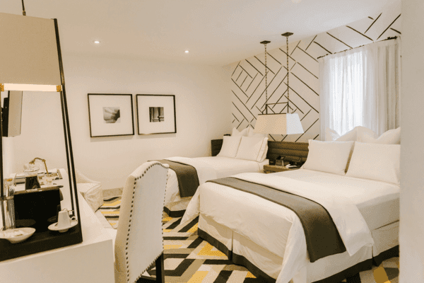 Junior Suite with two queen beds and double sinks-