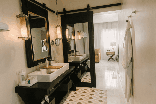 Junior Suite with two queen beds and double sinks-