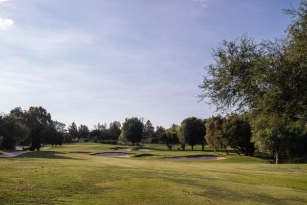Aerial view of Ventanas de San Miguel Golf Course with panoramic views of San Miguel de Allende.