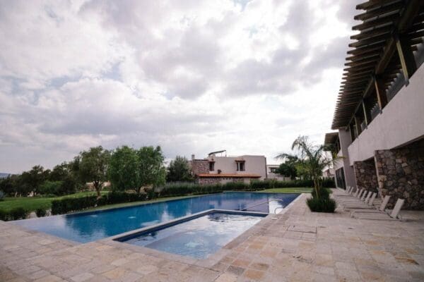 Aerial view of Ventanas de San Miguel Golf Course with panoramic views of San Miguel de Allende.
