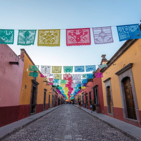 Firefly_A wide angle shot featuring a the beautiful culture heritage of san miguel de allende 497404 (1)